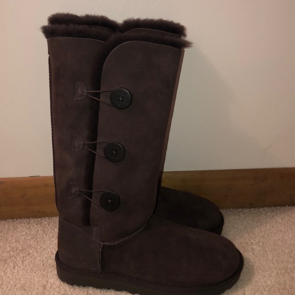 UGG Shoes - Tall Dark Brown UGG Boots